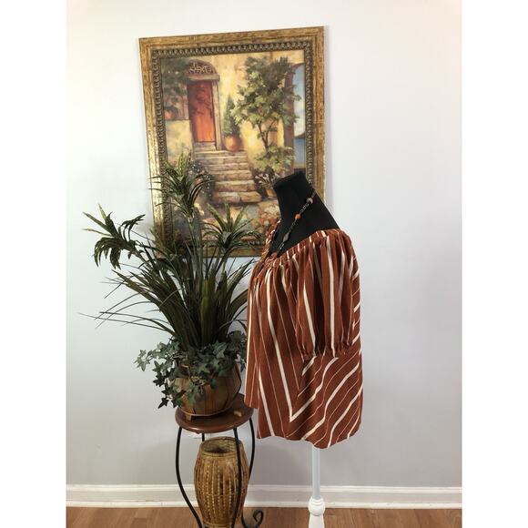 By Anthropology Women Blouse Small Off Shoulder Short Sleeve Boho Barbiecore Y2K - Picture 6 of 9